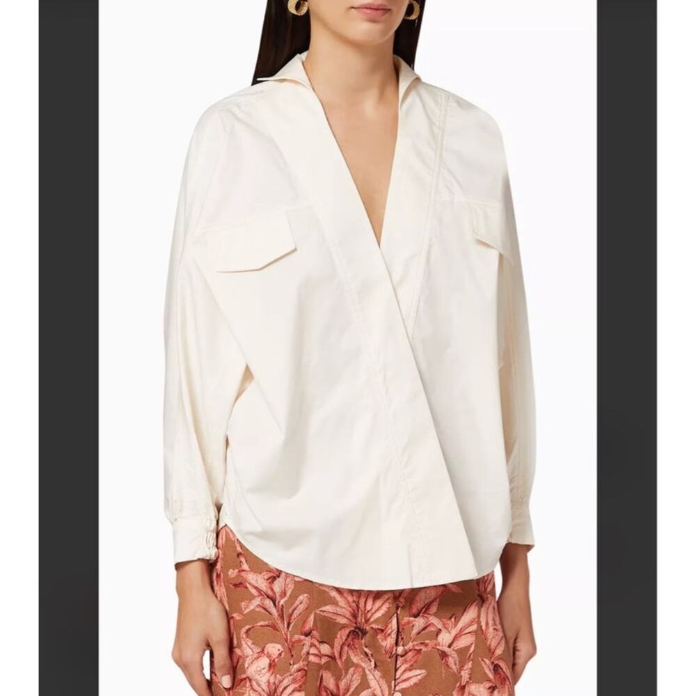 Johanna Ortiz Old World Oversized Shirt Size 6